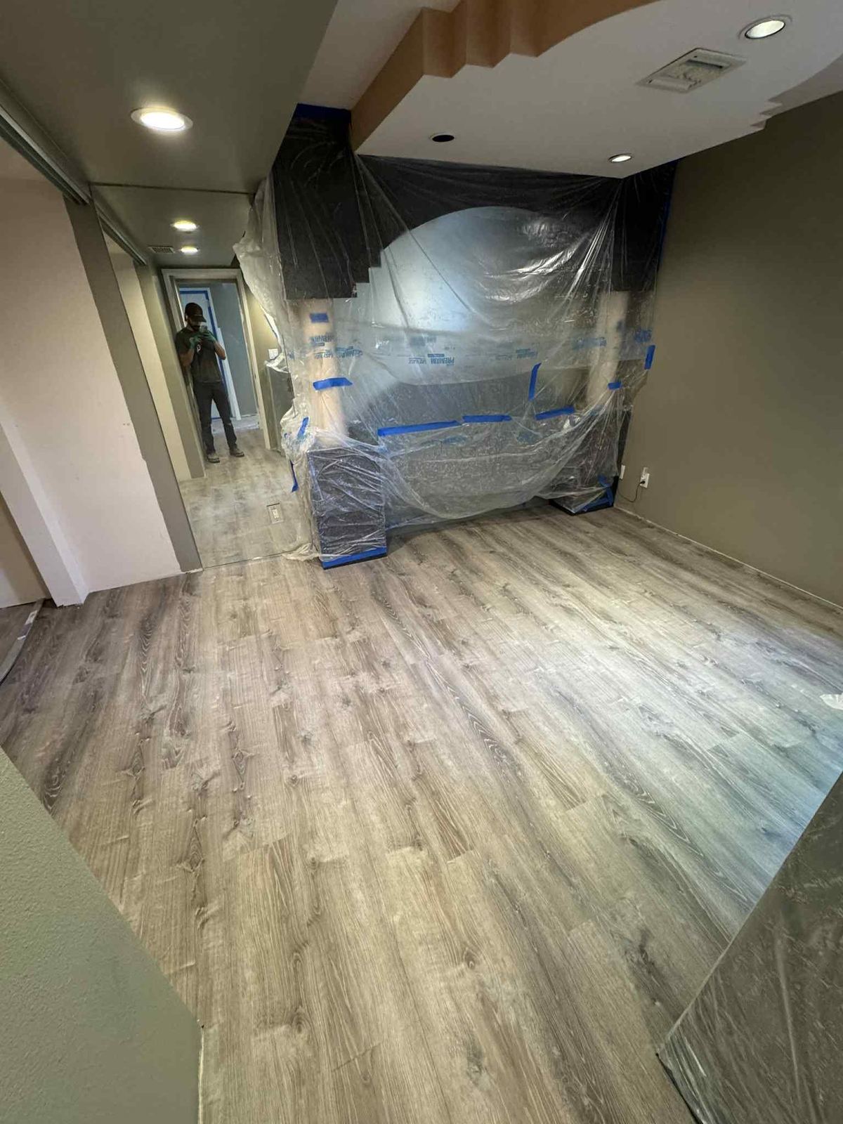 Completed LVP floor install
