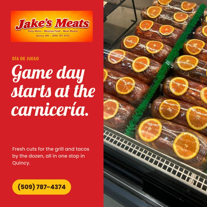 Social media post designed for Jake's Meats